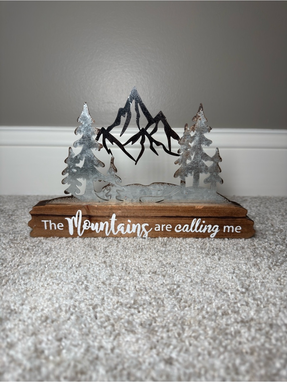 The Mountains Are Calling Me Rustic Decor